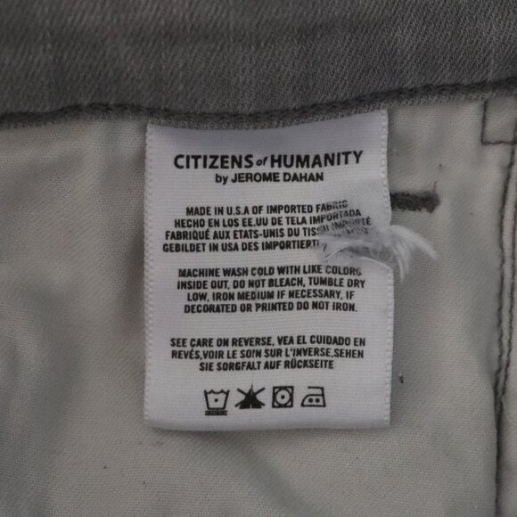 Citizens of Humanity Avedon Grey Light Wash 5-Pocket Skinny Denim Jeans - Picture 12 of 13